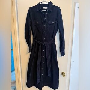 Boden Corduroy Dress size US 10L/UK 14L Navy blue